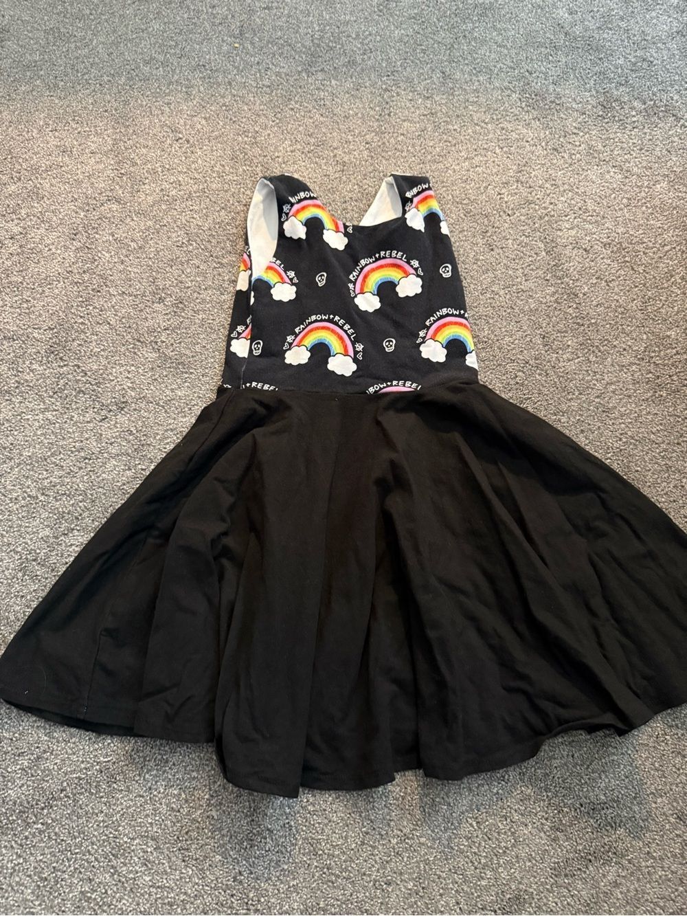 Malia + Kai Rainbow Rebel Handmade Twirl Dress Sz 6
